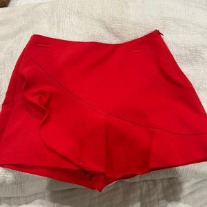 Red ZARA skort WORN ONCE